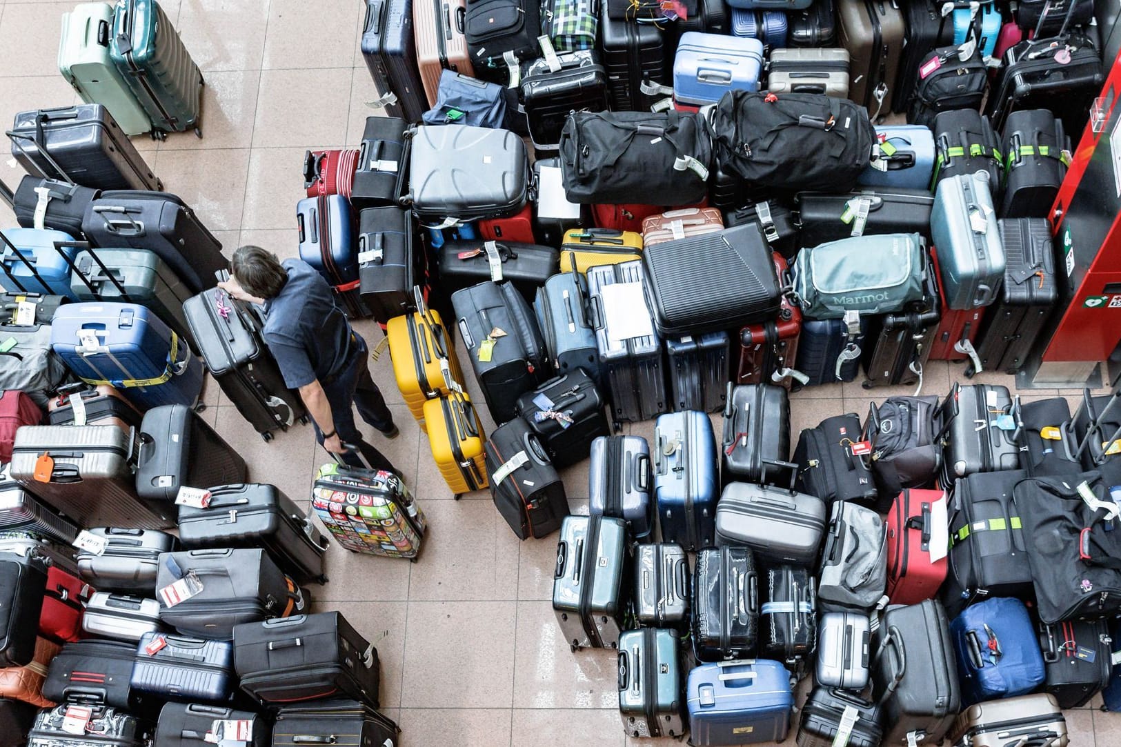 Gepäckanlage am Flughafen Hamburg ausgefallen