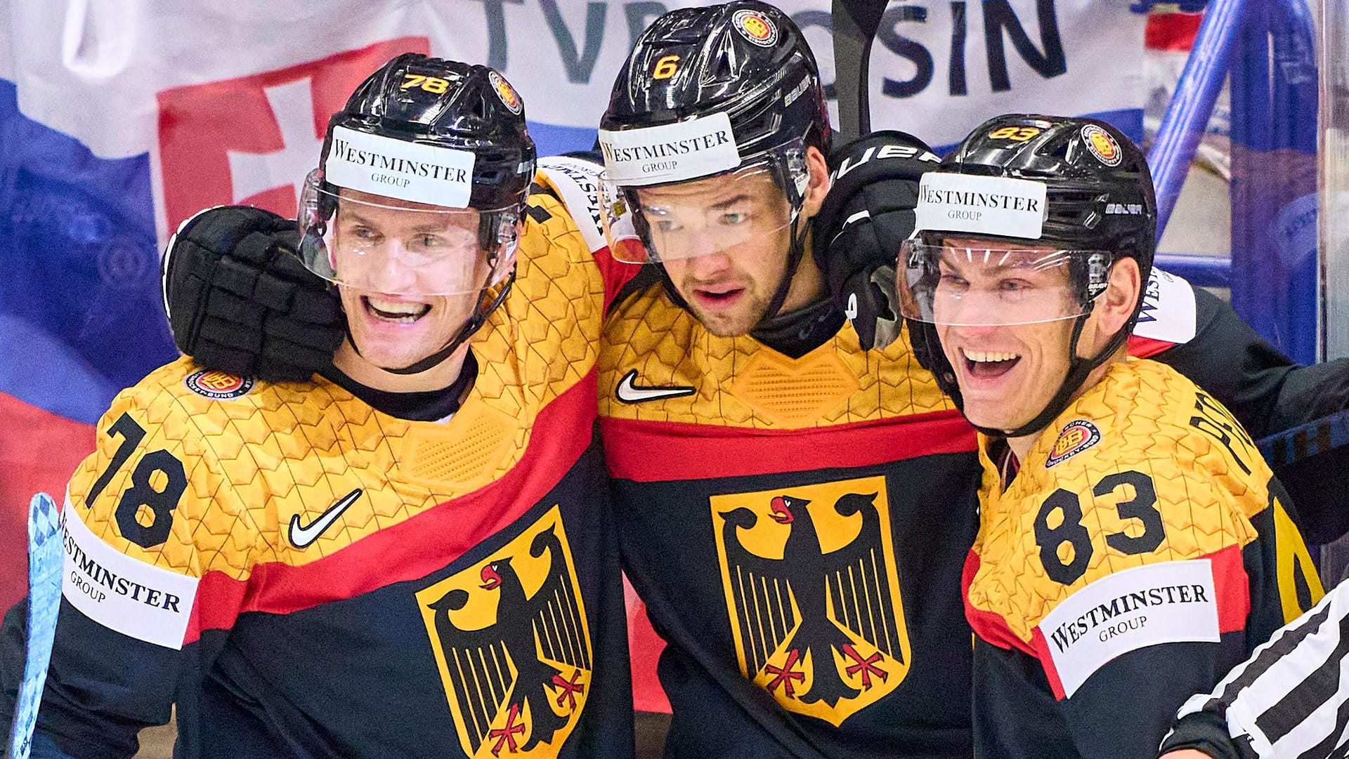 Deutschland jubelt: Gegen Lettland gab es einen deutlichen Sieg für die deutsche Eishockey-Nationalmannschaft.