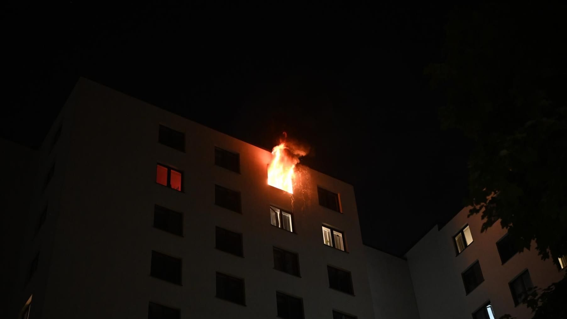 Brand in der Alfred-Jung-Straße in der Nacht zu Dienstag.