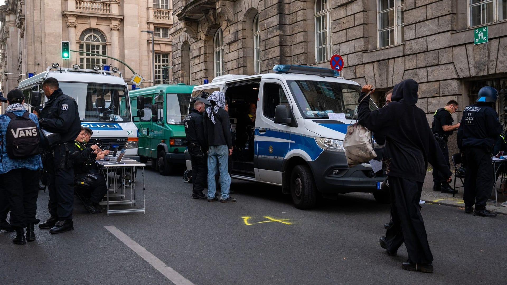 Protestaktion an der HU