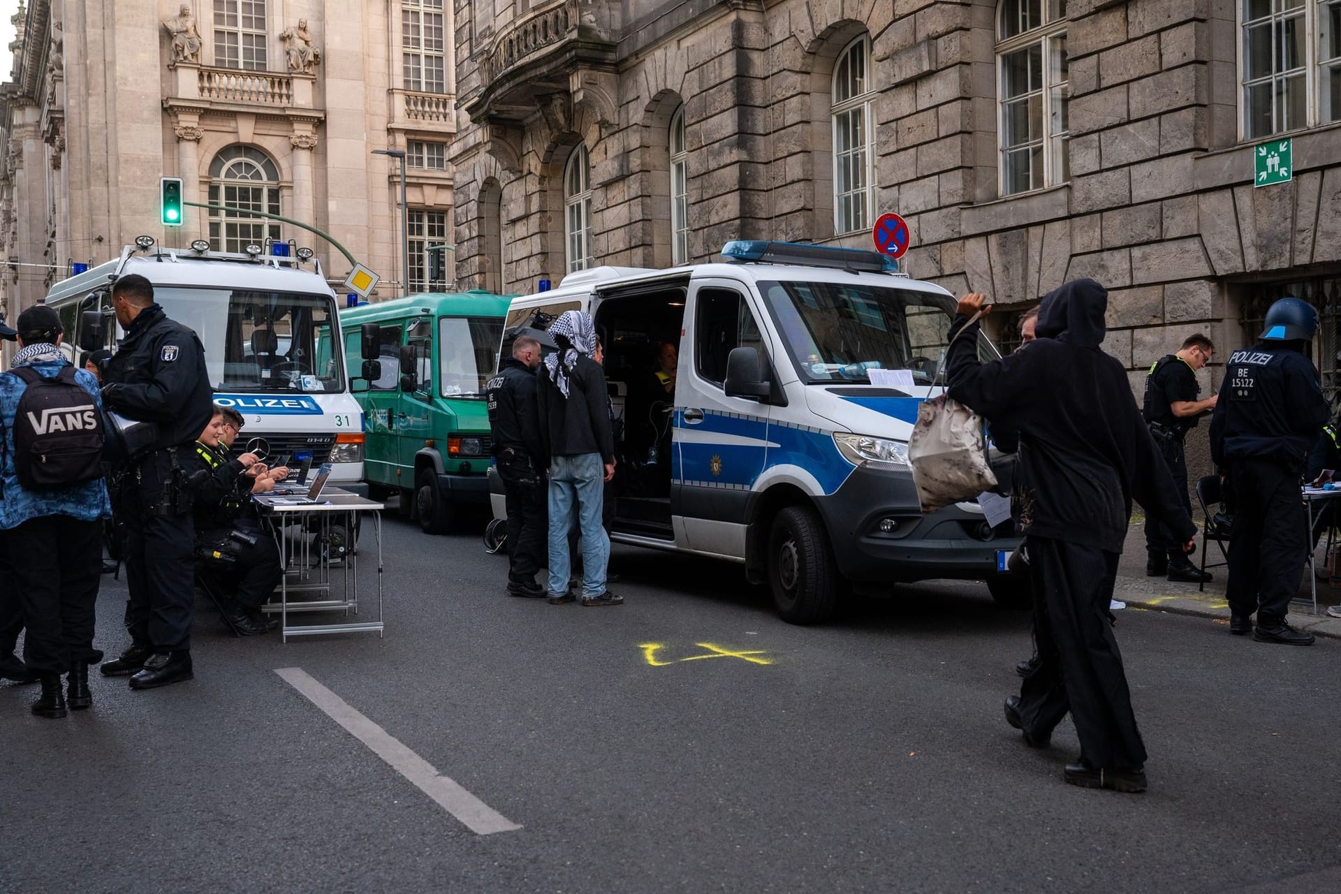 Protestaktion an der HU