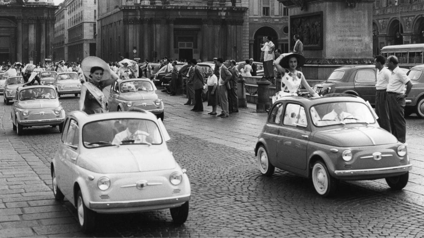 Italiens Volkswagen: Der Ur-"Cinquecento" (Italienisch: Fünfhundert) entwickelte sich zum Millionen-Seller.