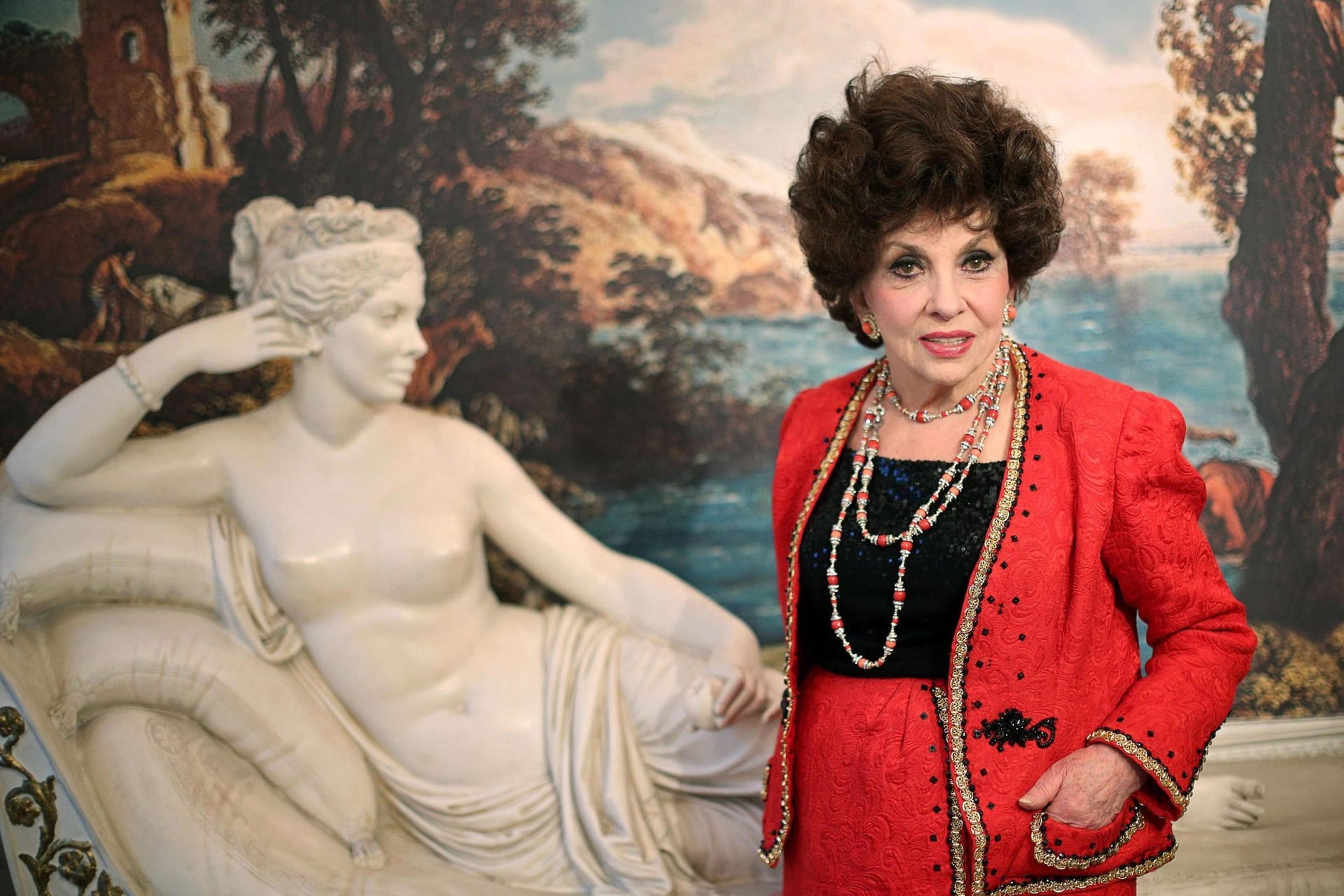 Gina Lollobrigida, italienische Schauspielerin, aufgenommen 2013 in ihrem Haus in Rom.