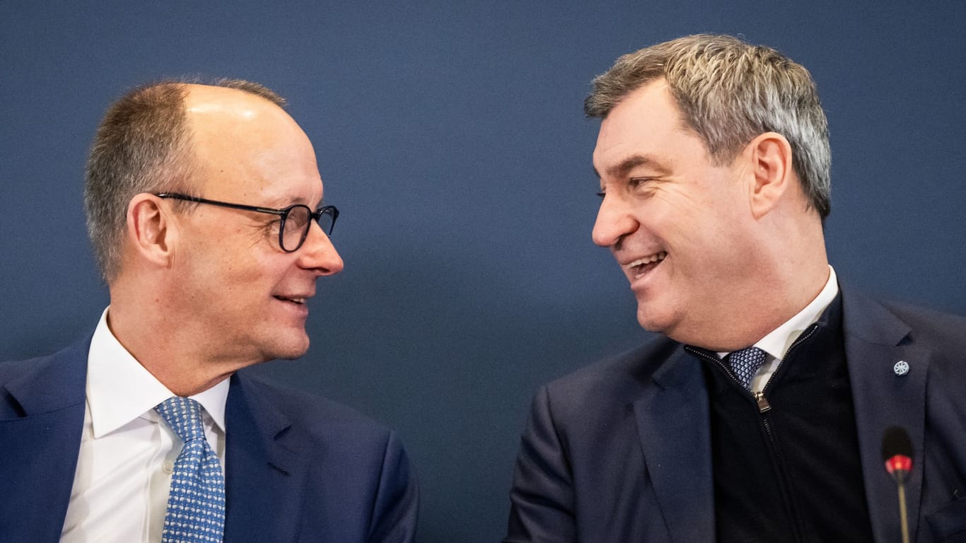Friedrich Merz und Markus Söder: Die Unions-Politiker sind im Gespräch für eine mögliche Kanzlerkandidatur.
