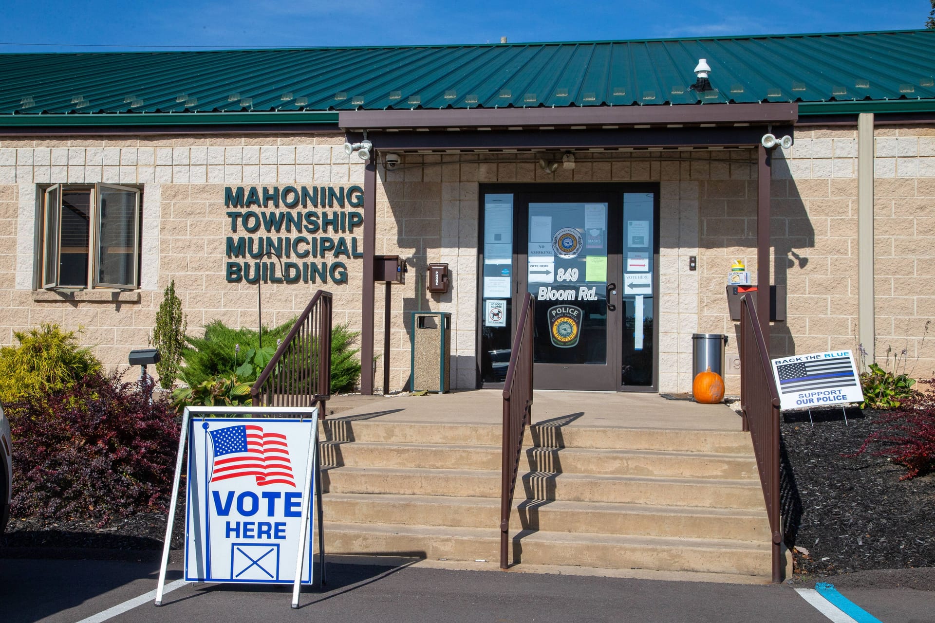 Ein Wahllokal 2020 in Pennsylvania.