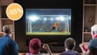 Spartipp zur Fußball-EM: Aldi verkauft einen 4K-Fernseher von Samsung mit mehr als 50 Prozent Rabatt (Symbolbild).