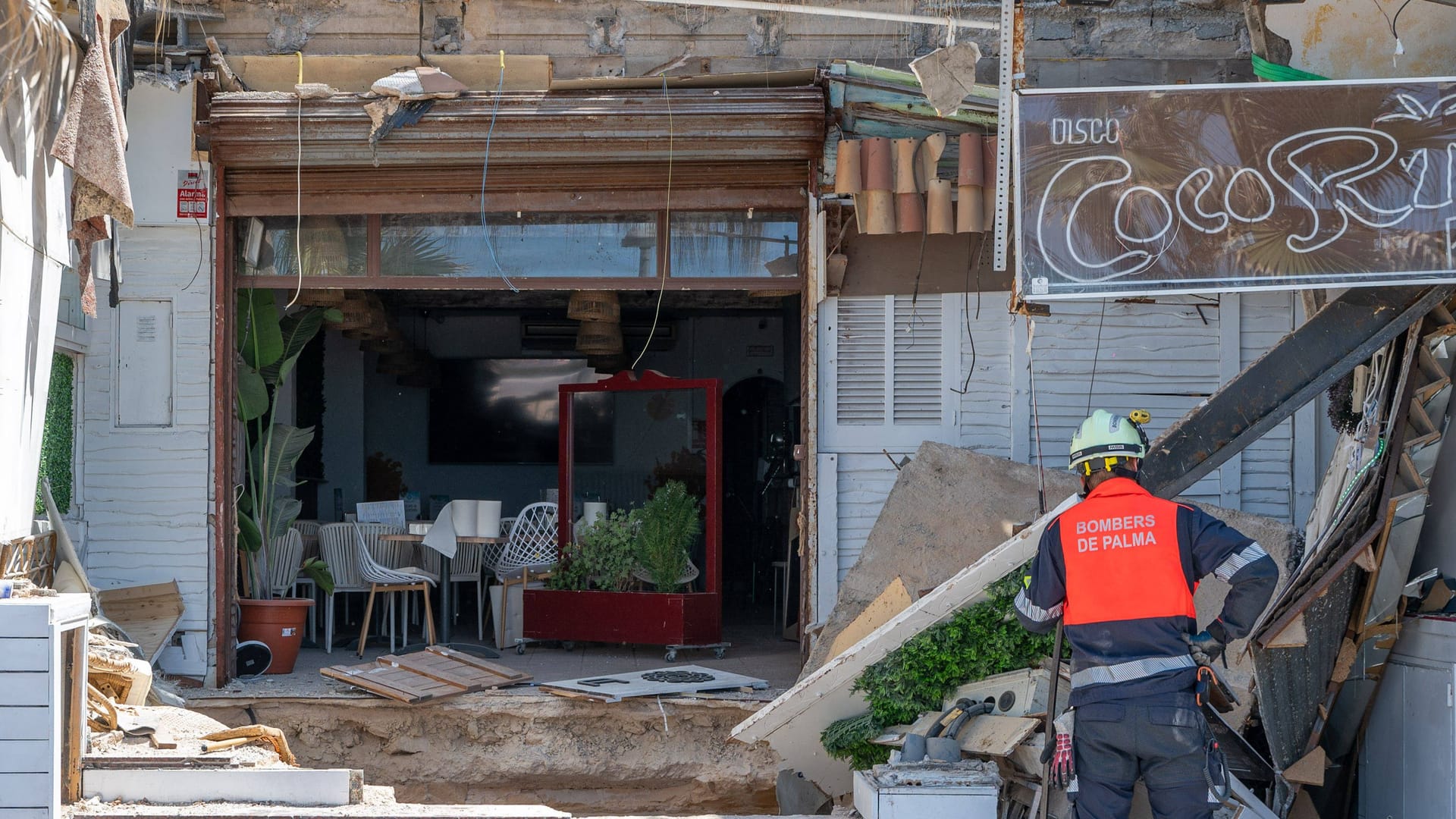 Der Medusa Beach Club auf Mallorca: Nach dem Einsturz vergangene Woche haben die Ermittlungen begonnen.