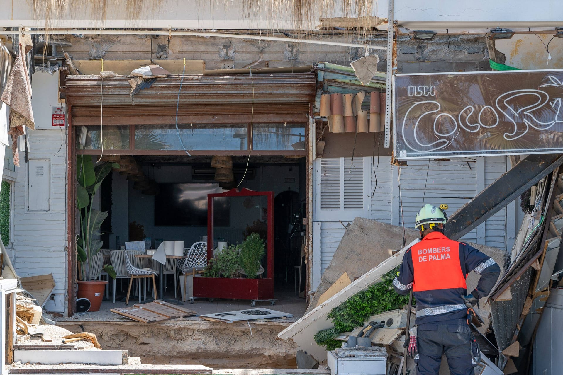 Der Medusa Beach Club auf Mallorca: Nach dem Einsturz vergangene Woche haben die Ermittlungen begonnen.