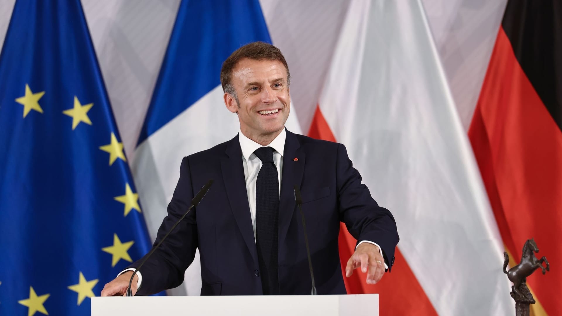 Staatsbesuch Frankreichs Präsident Macron - Münster Staatsbesuch Frankreichs Präsident Macron - Münster