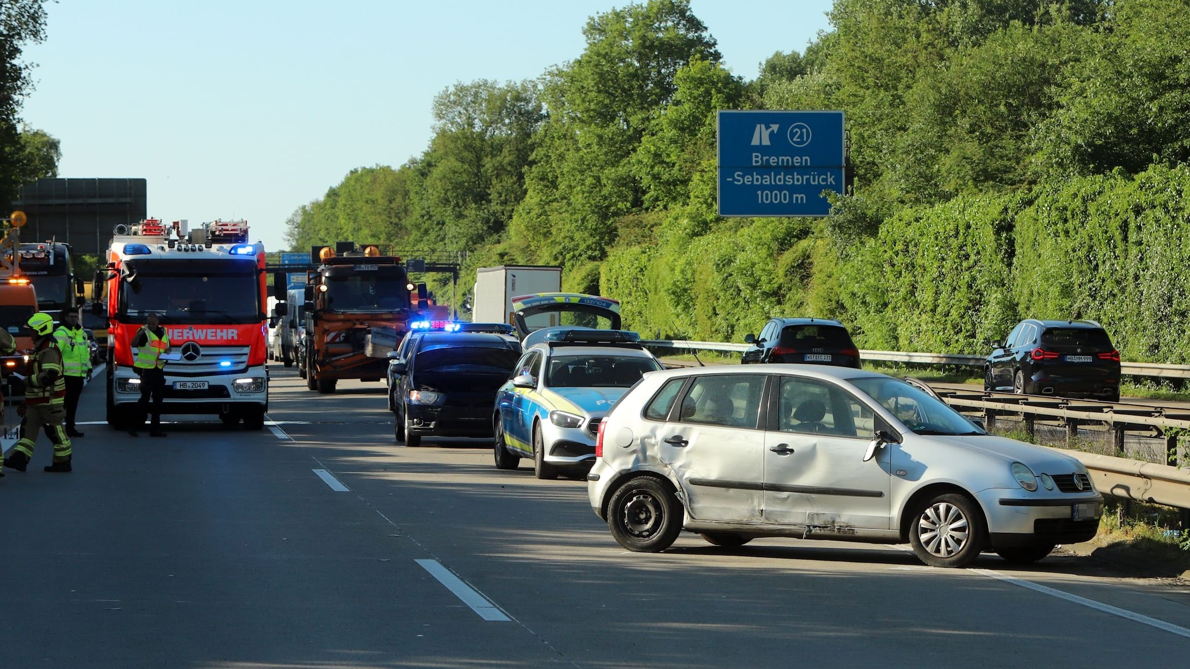 A27 bei Bremen: Schwerer Unfall – Strecke zeitweise voll gesperrt