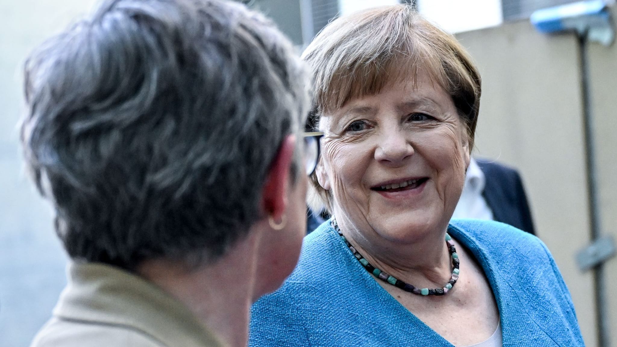 Merkel verabschiedet Jürgen Trittin: 