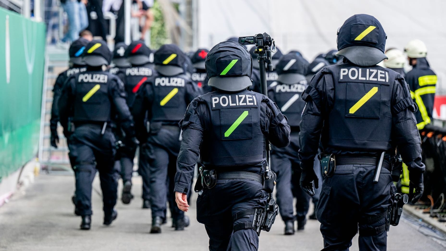 Polizeieinsatz bei Fußballspielen