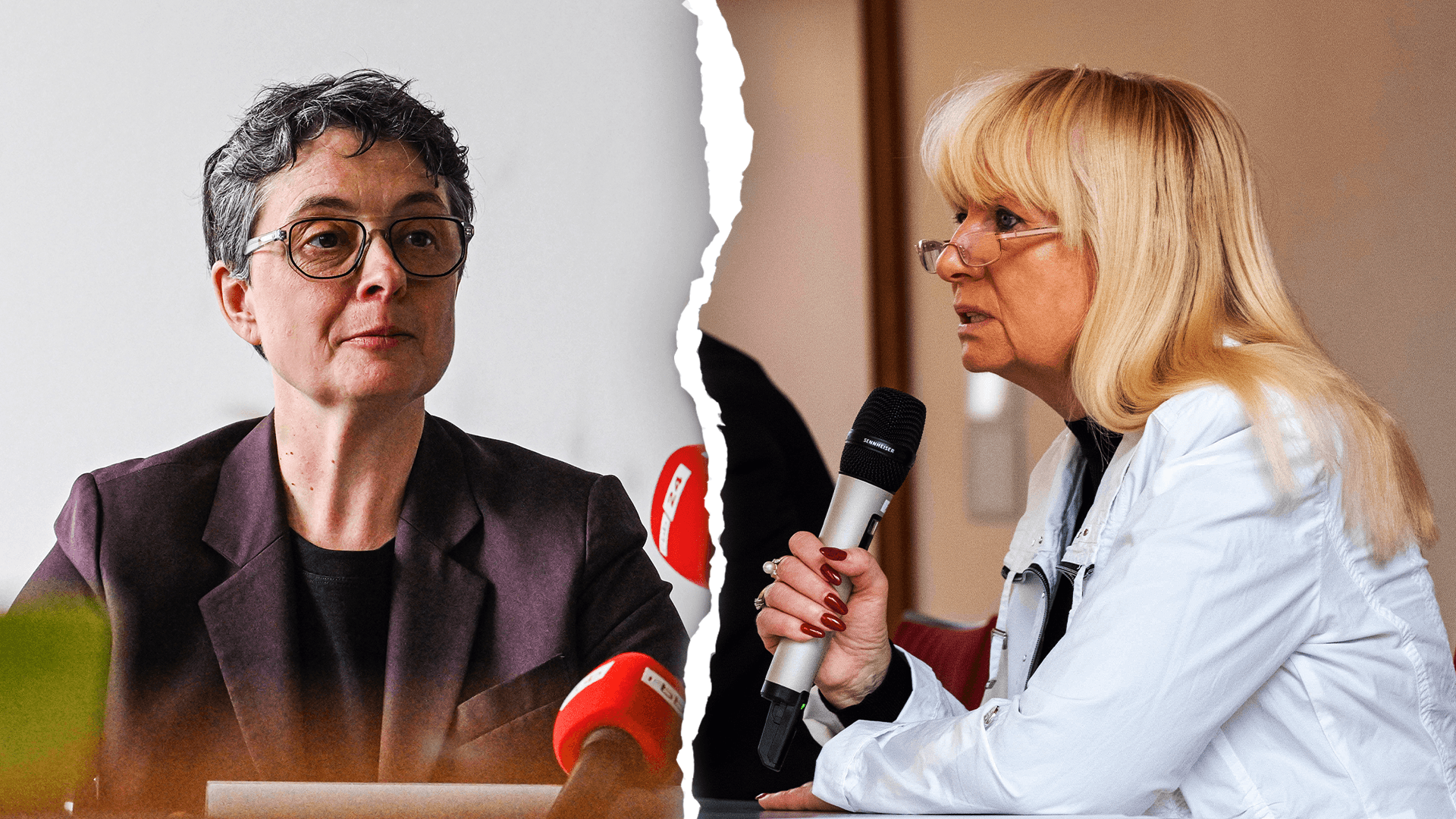 Die zukünftige SPD-Landesvorsitzende Nicola Böcker-Giannini, Berlins Innensenatorin Iris Spranger: