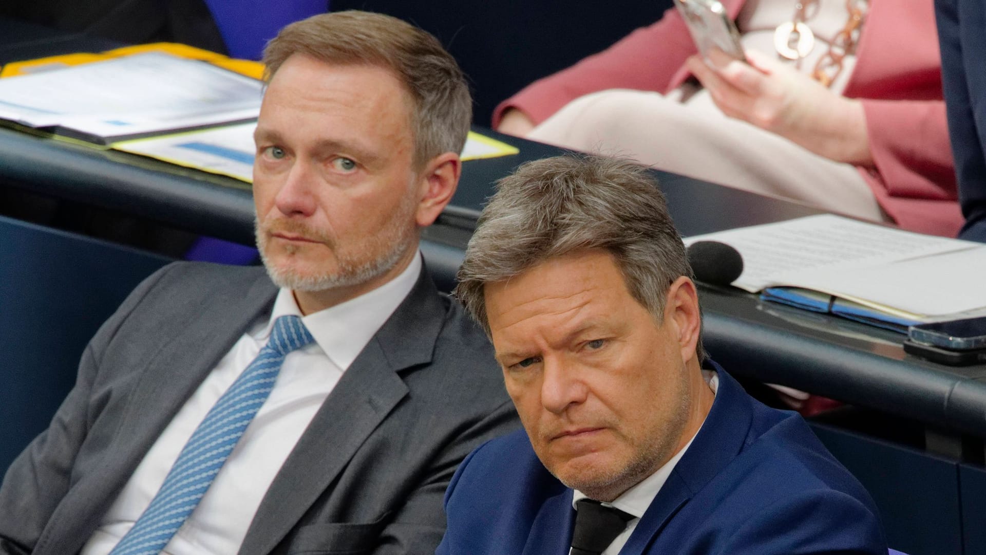 Christian Lindner (links) und Robert Habeck: Der Ampel-Dauerstreit nervt die Wählerinnen und Wähler.