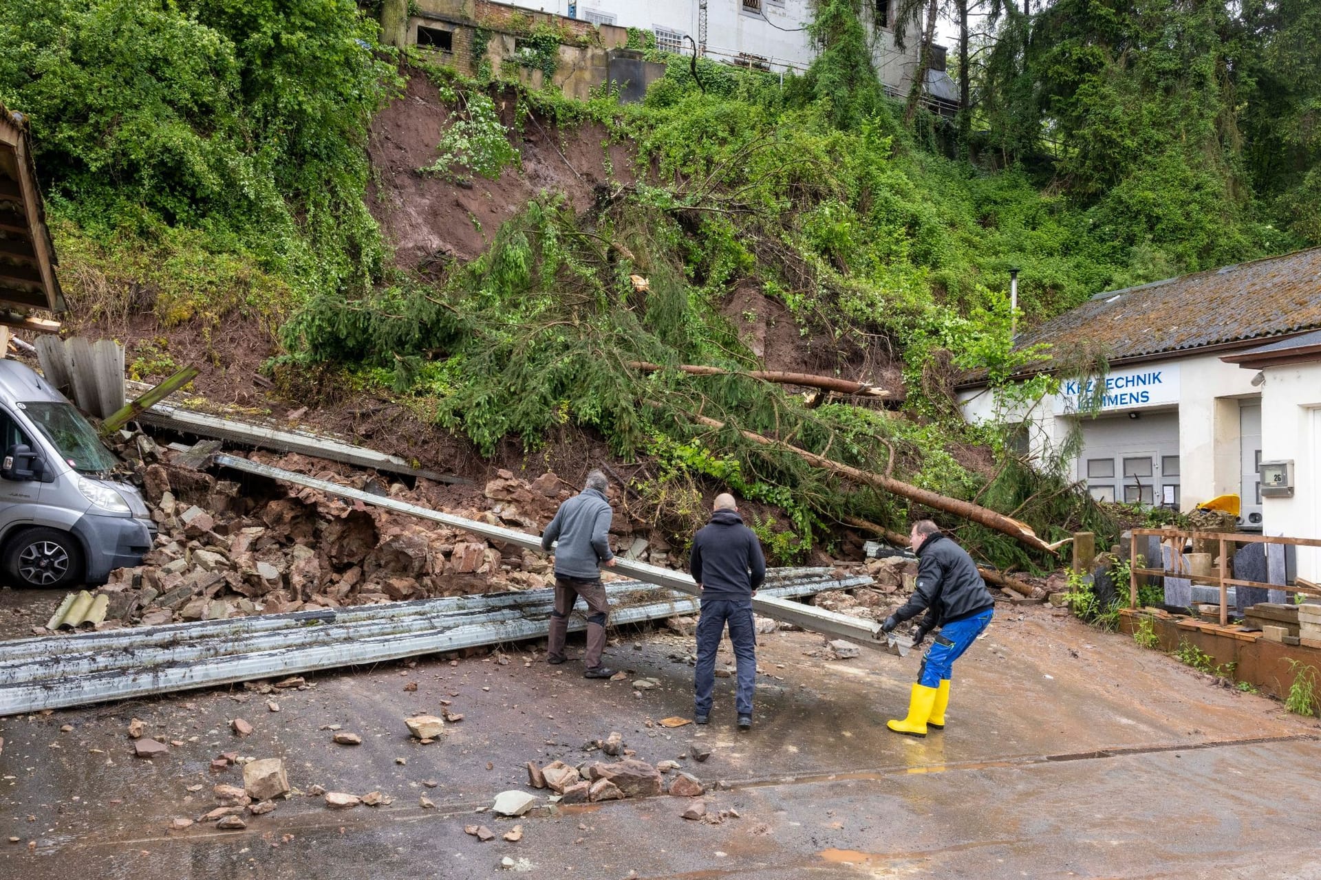 Hochwasser im Saarland - Blieskastel