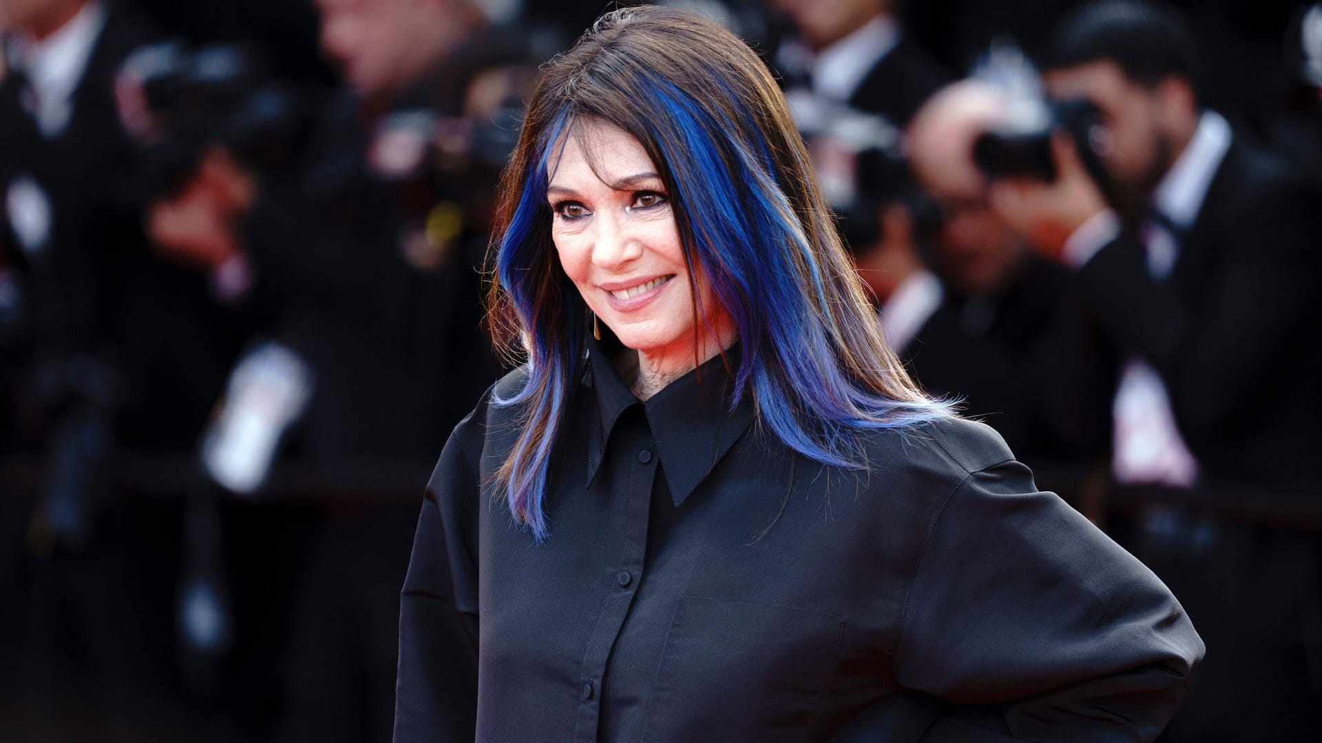 Iris Berben zeigt in Cannes ihre neue Frisur.