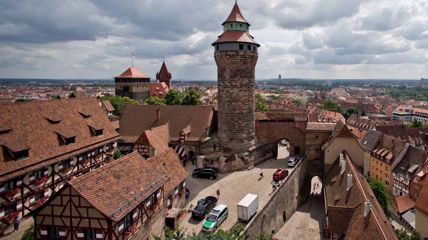 Wanderfalke brütet wieder auf Nürnberger Kaiserburg