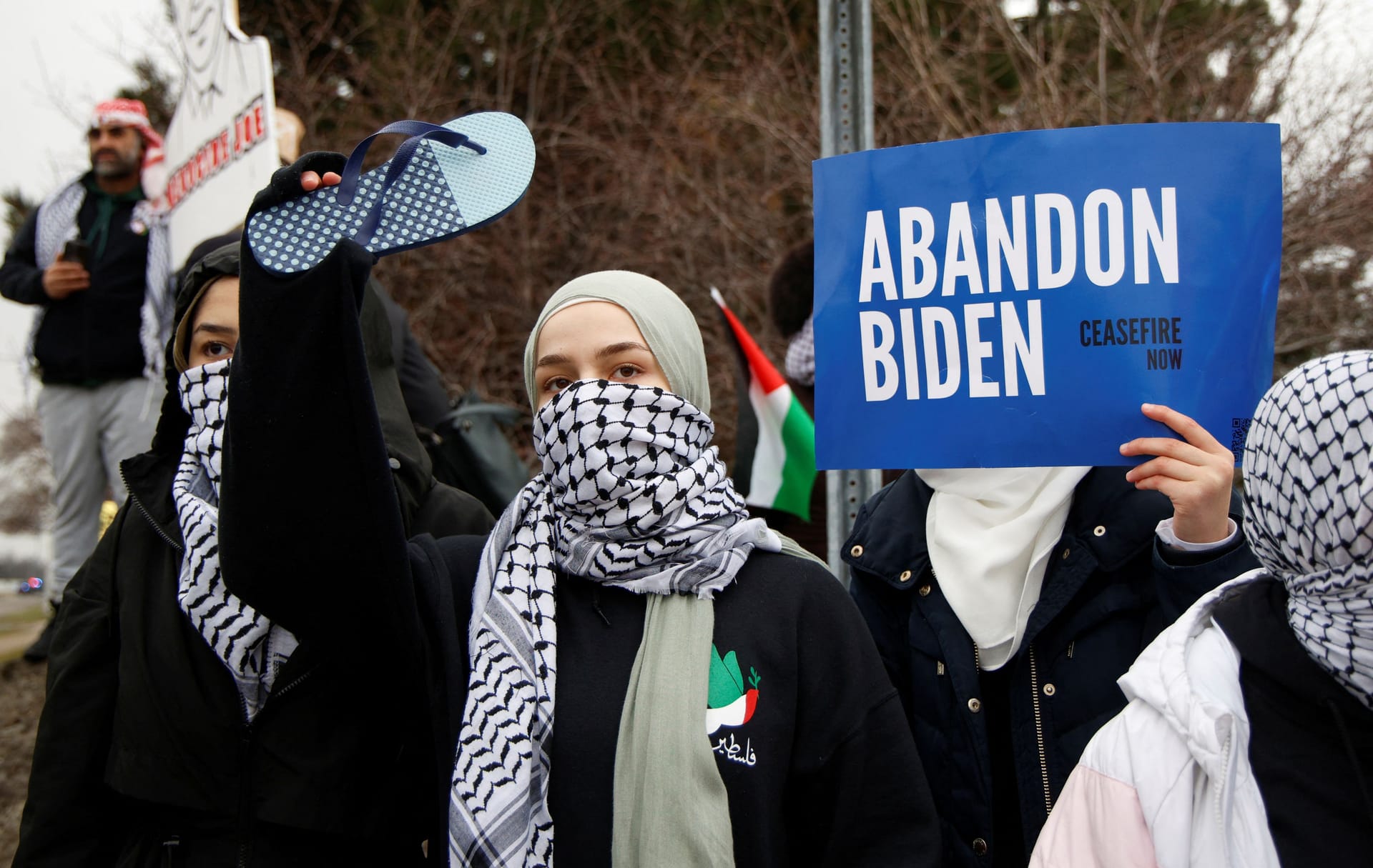 Proteste gegen Joe Biden: Sie gehen weit über die arabischstämmigen Amerikaner hinaus.