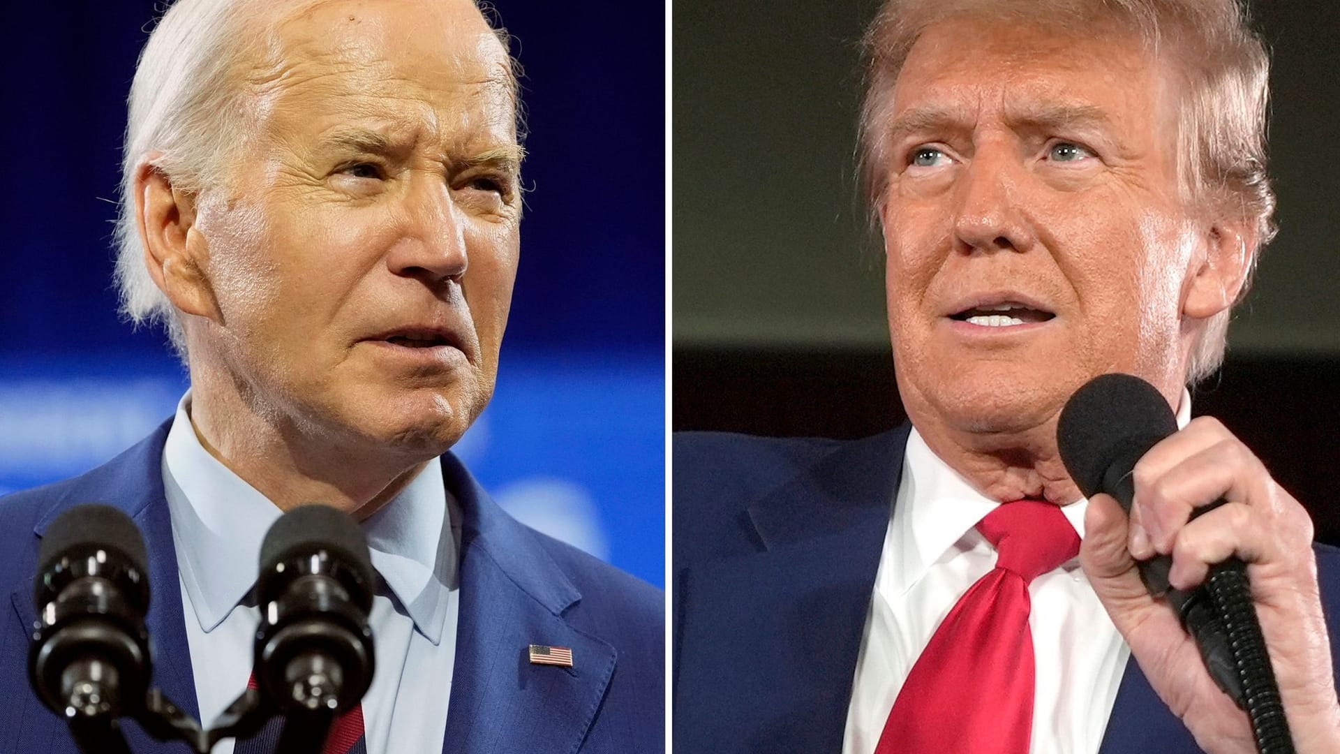 Biden und Trump