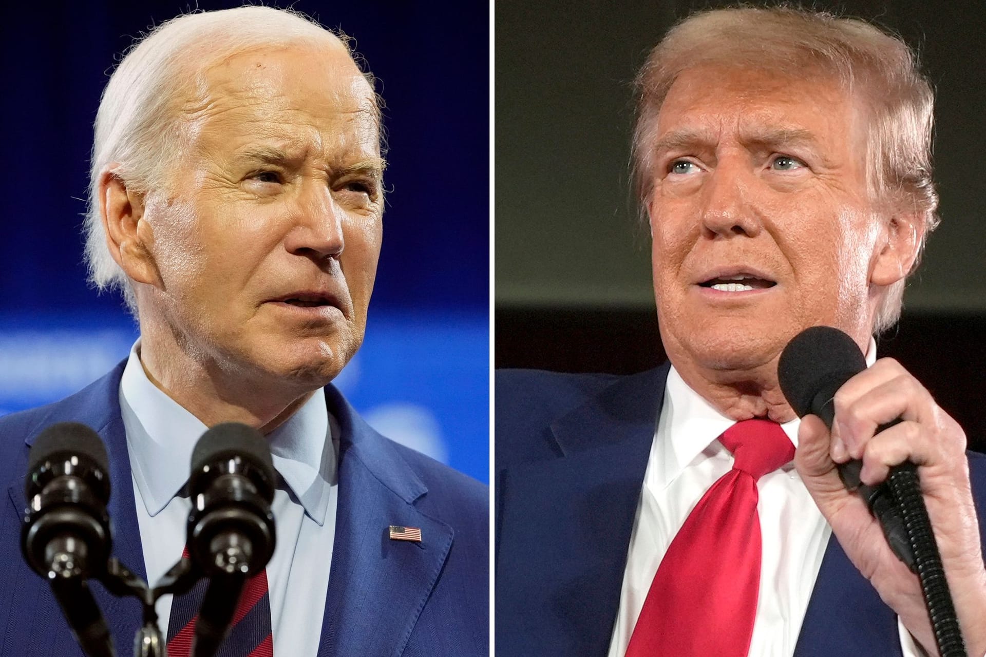 Biden und Trump