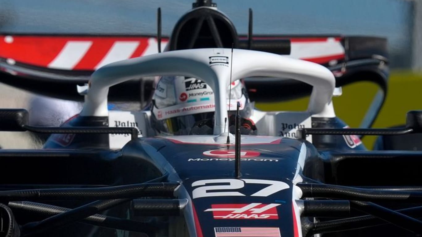 Der deutsche Haas-Pilot Nico Hülkenberg bei der Qualifikation zum Großen Preis von Miami.