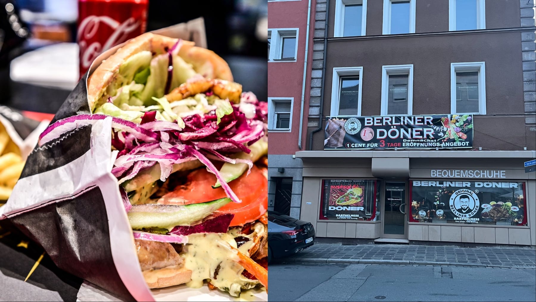 Nürnberg "Original Berliner Döner" Döner für einen Cent