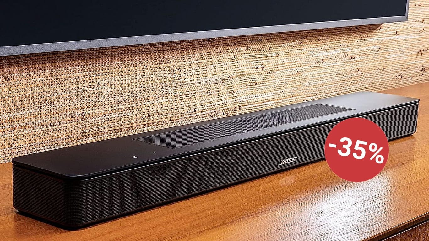 Genießen Sie besseren Klang zu Hause: Eine Soundbar von Bose ist derzeit bei Amazon und MediaMarkt zum Rekordpreis erhältlich.