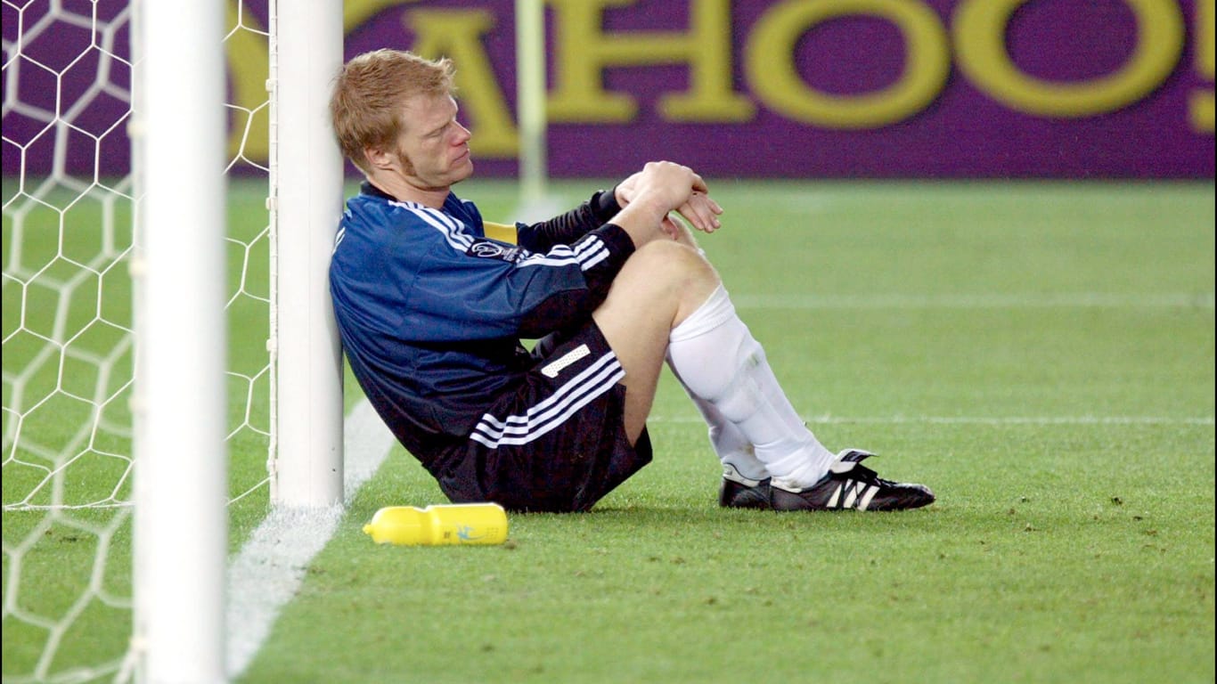 Oliver Kahn nach dem verlorenen WM-Finale 2002.
