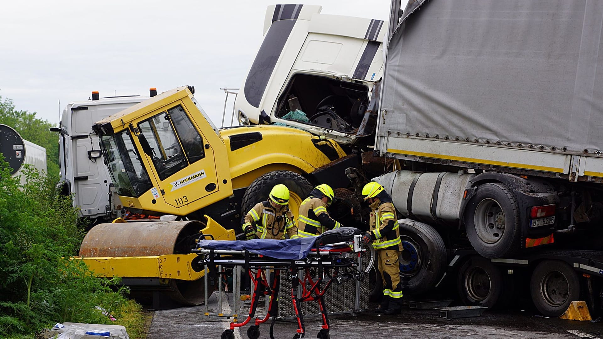 Lkw-Auffahrunfall auf der A1