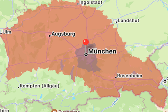 Meldung des Warnsystems Katwarn: Diese Meldung wurde Nutzern in der Region München am Freitagmorgen ausgespielt.