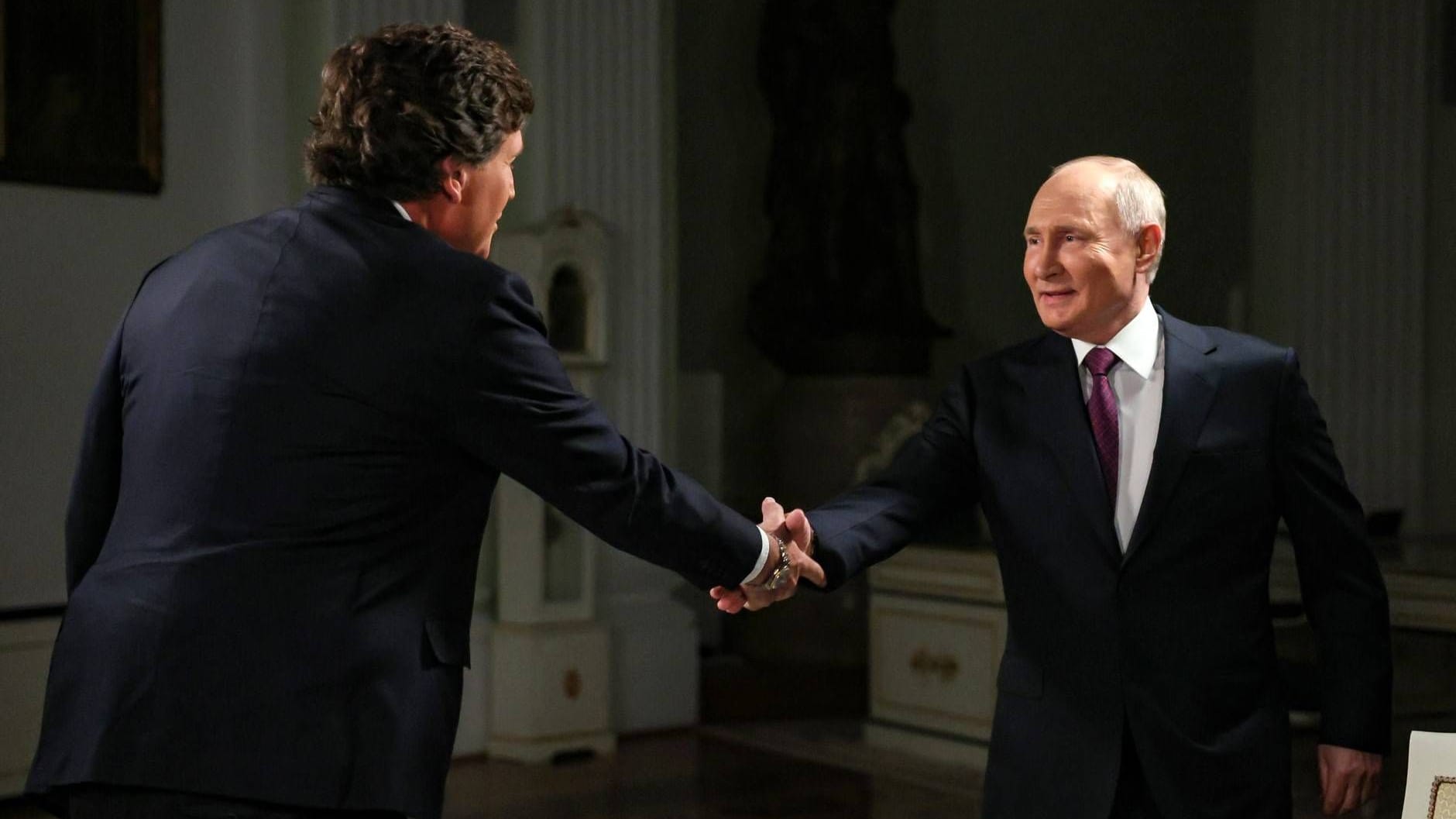 Interview mit Putin: Tucker Carlson durfte mit dem russischen Präsidenten sprechen (Archivbild).