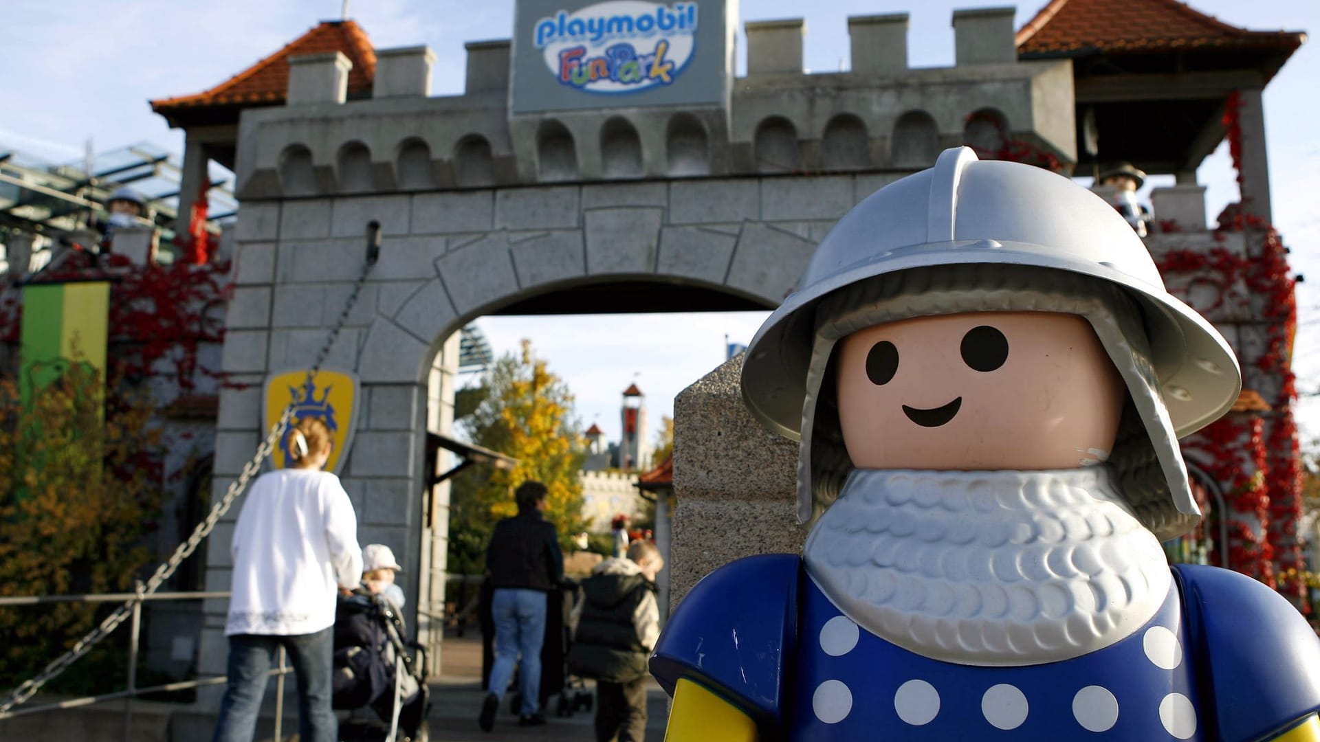 Der Eingang zum Plymobil-Funpark in Zirndorf
