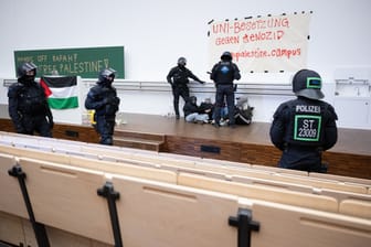 Protest an der Uni Leipzig