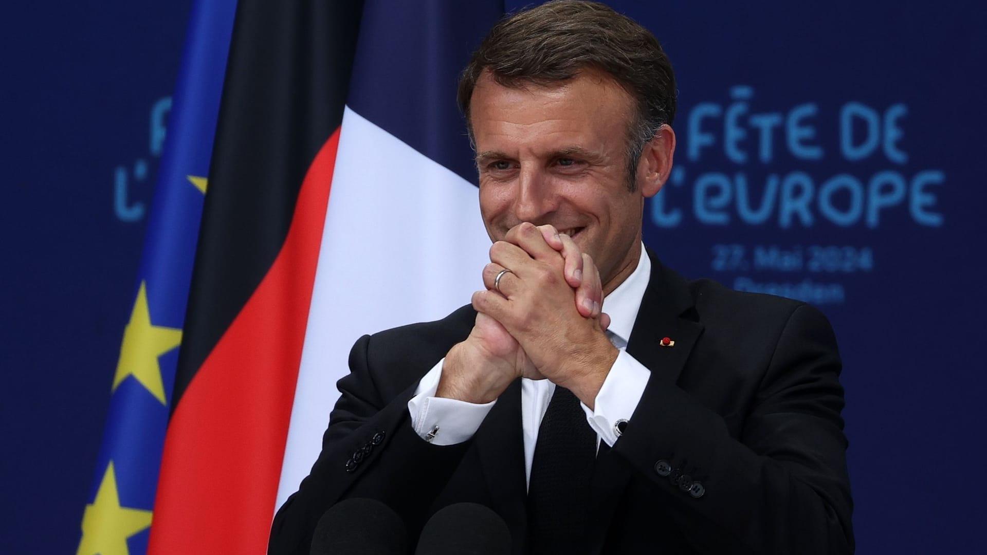 Staatsbesuch Frankreichs Präsident Macron - Dresden Staatsbesuch Frankreichs Präsident Macron - Dresden