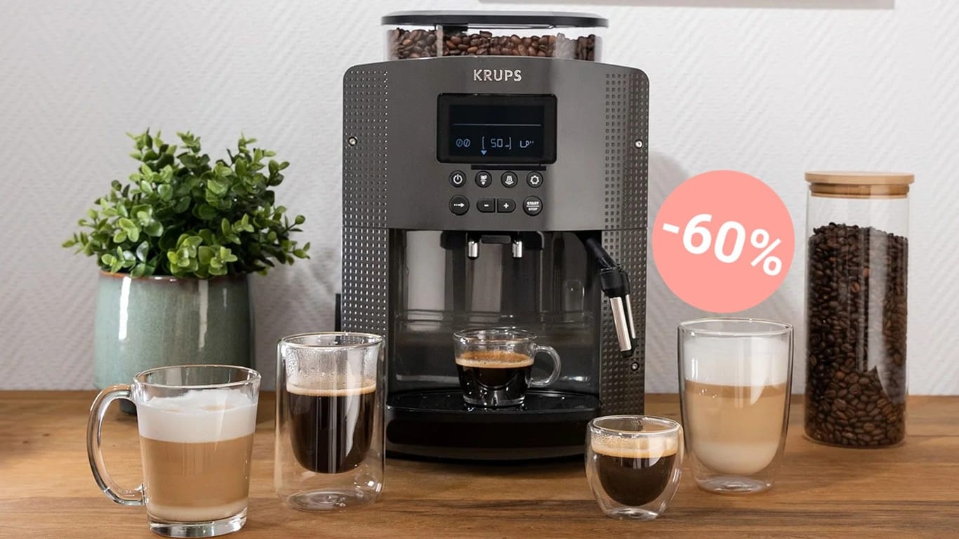 Sichern Sie sich heute den reduzierten Kaffeevollautomaten von Krups und erleben Sie jeden Tag köstlichen Kaffee.