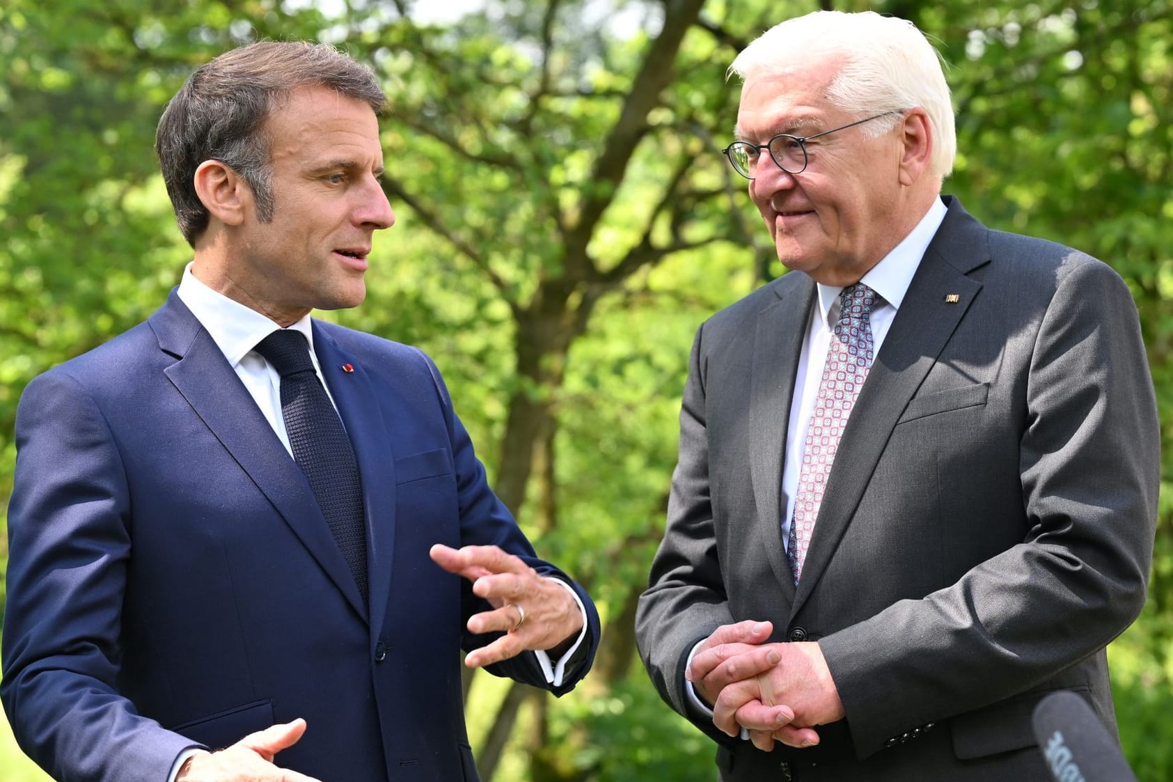 Sie beschwören die deutsch-französische Freundschaft: Emmanuel Macron (links) und Bundespräsident Frank-Walter Steinmeier.