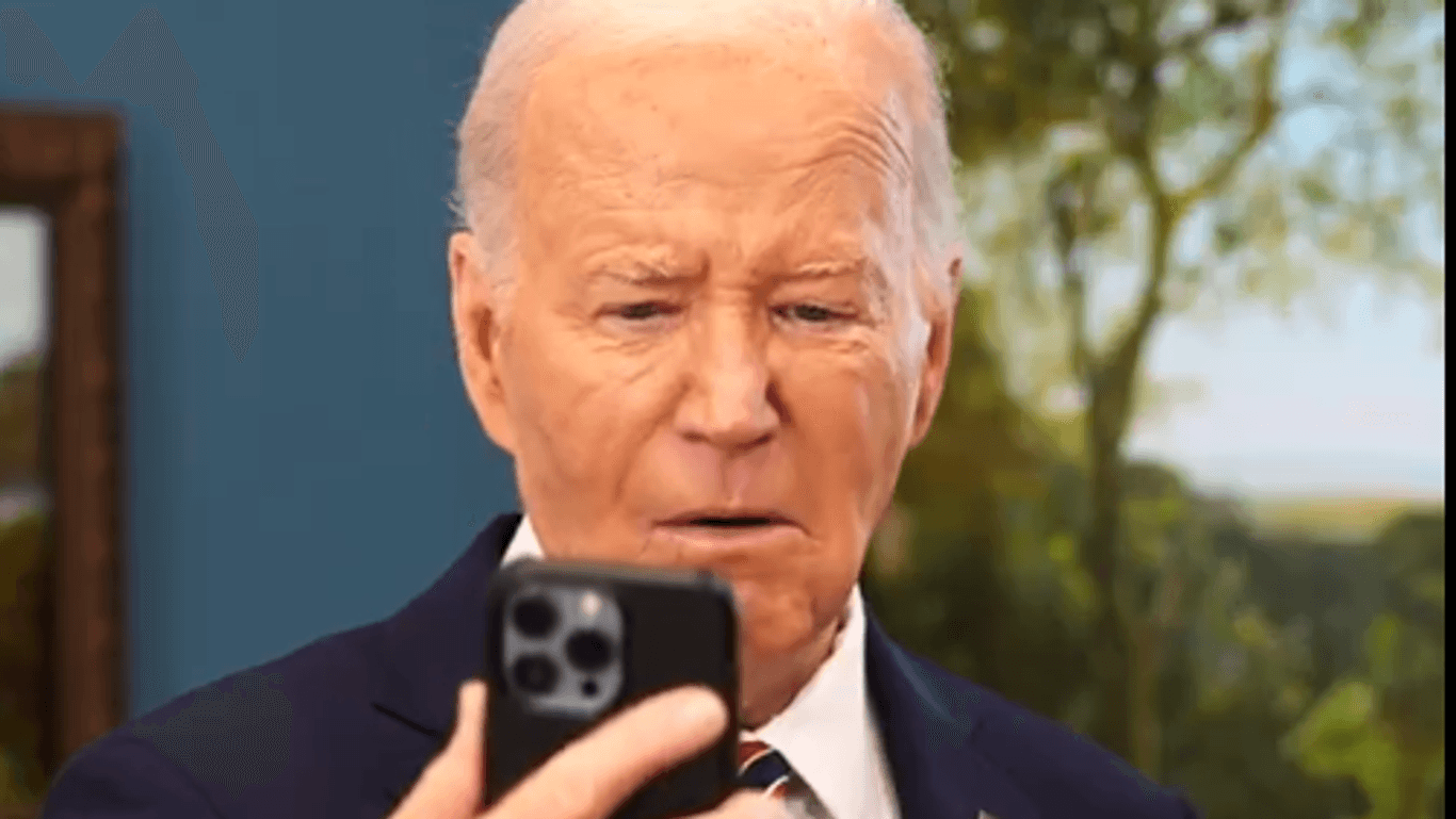 Joe Biden reagiert auf ein Video der Trump-Kampagne: "Wow".