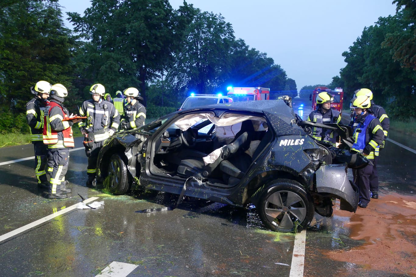 Unfallstelle bei Troisdorf: Die Ursache des Crashs ist noch unklar.