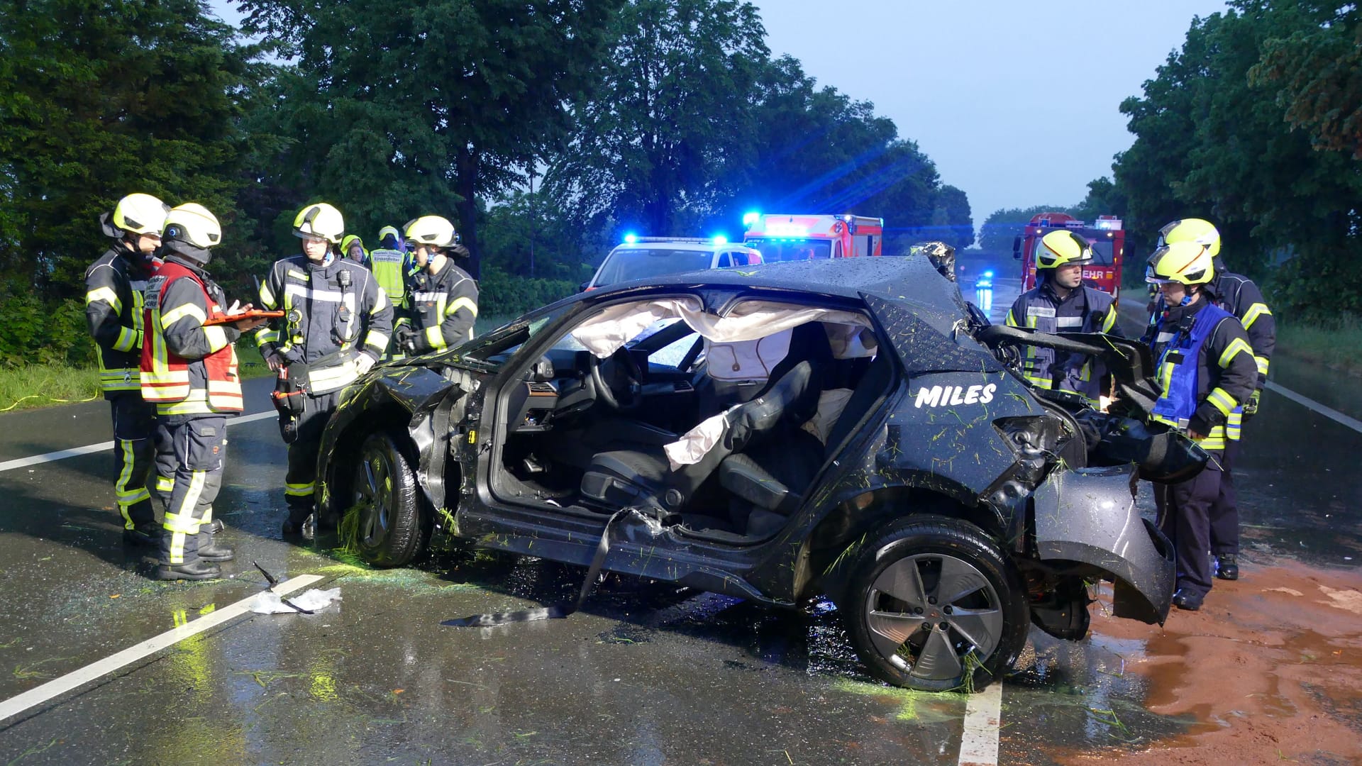 Unfallstelle bei Troisdorf: Die Ursache des Crashs ist noch unklar.