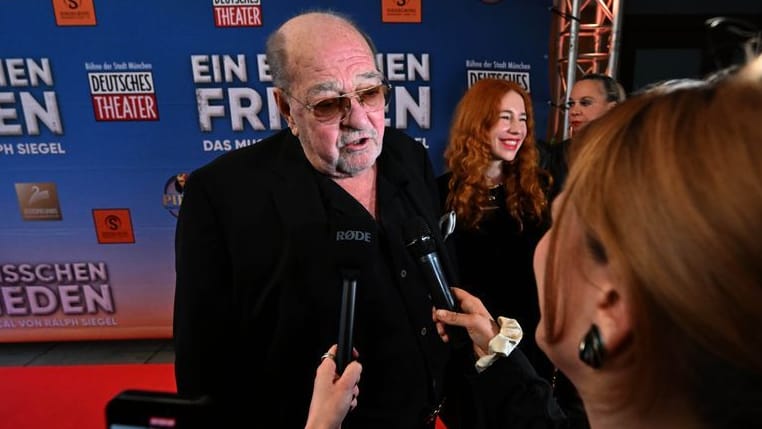 Komponist Ralph Siegel bei der Musical-Premiere in München.