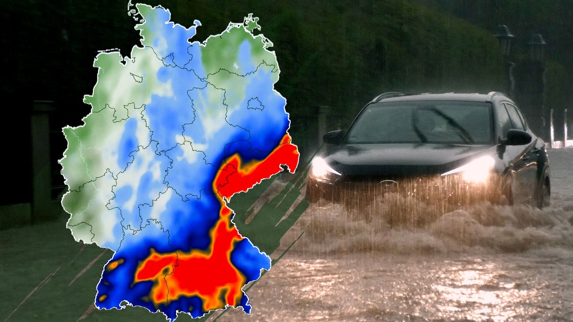 Unwetter über Deutschland