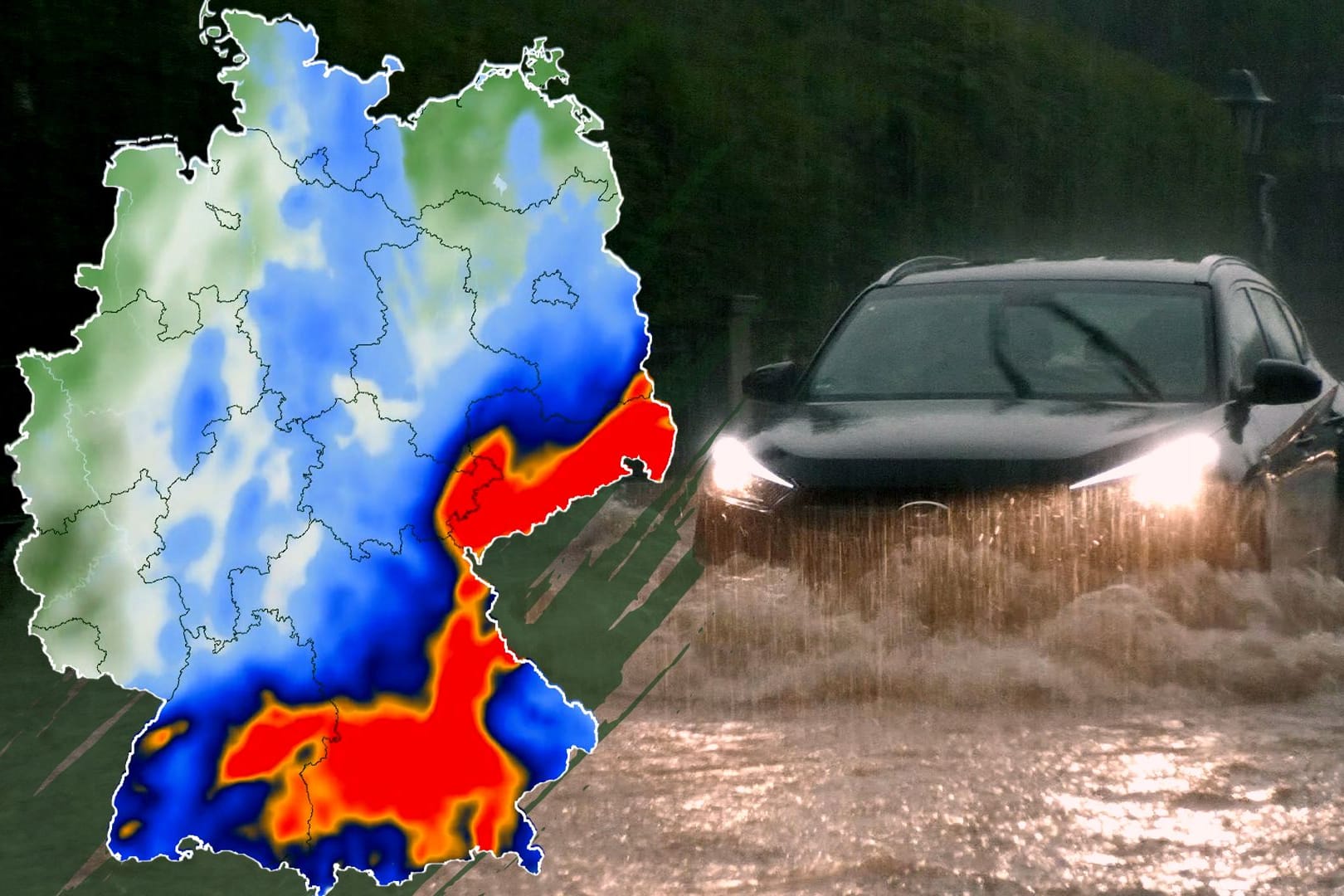 Unwetter über Deutschland