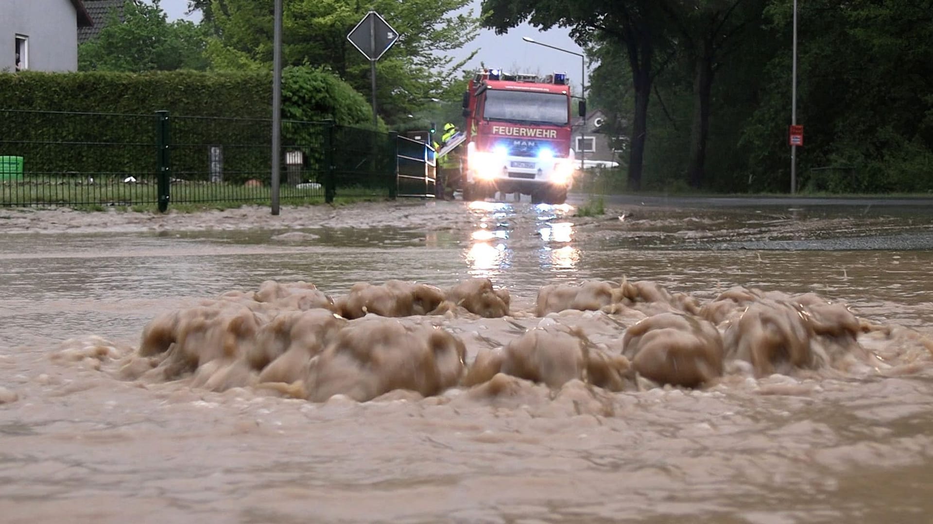 Unwetter in Detmold