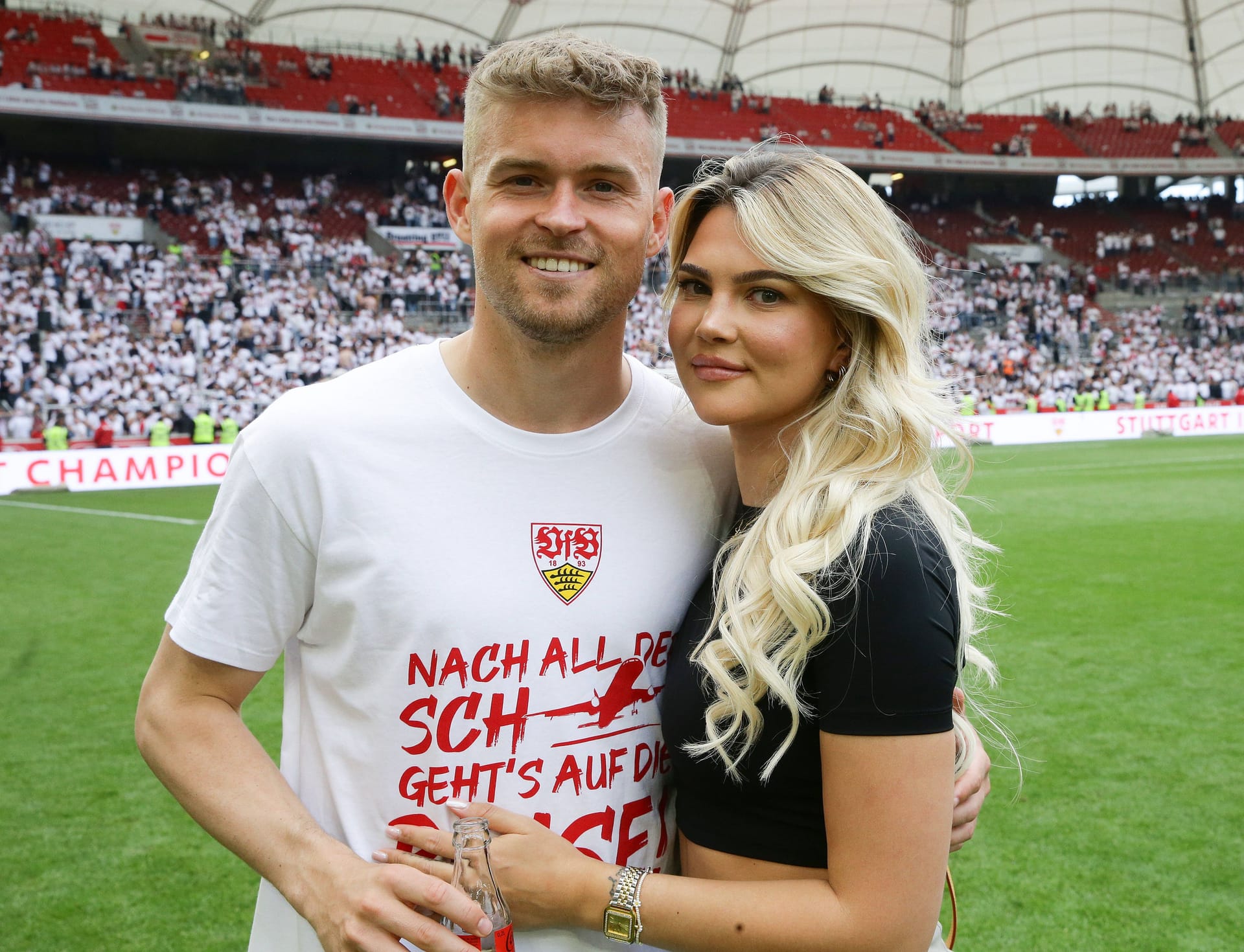 Lea Prinz feuerte Maximilian Mittelstädt schon häufiger im Stadion an.