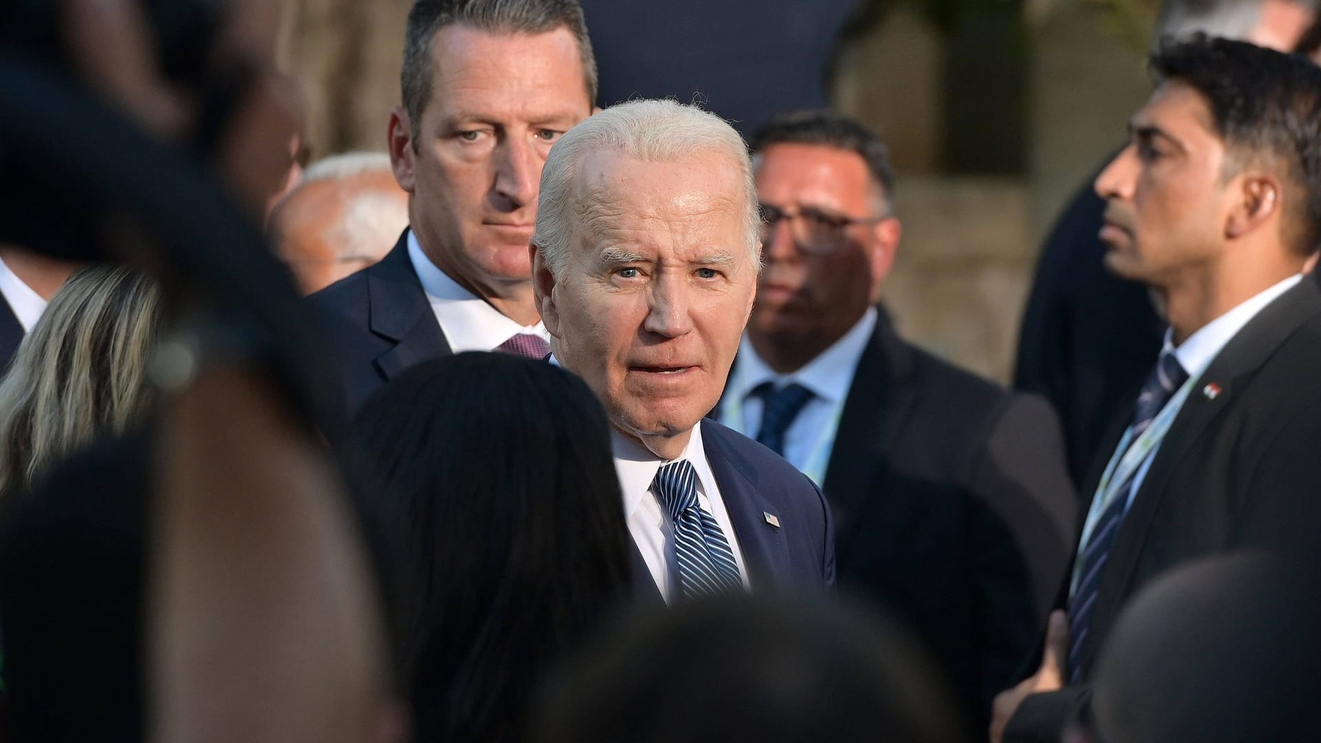 Liegt bei Spendeneinnahmen zurück: US-Präsident Joe Biden (Archivbild).