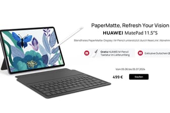 Mit Gratis-Zubehör und satten Rabatten: HUAWEI launcht neues Tablet und zwei Laptops.