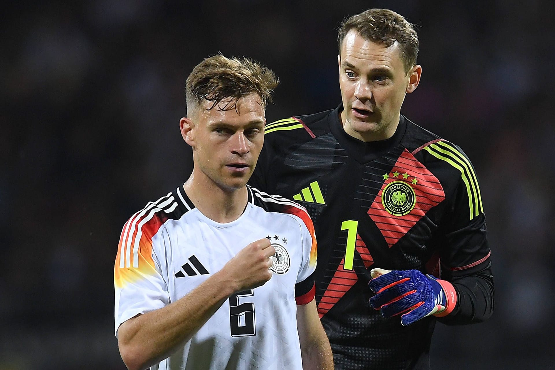 Joshua Kimmich und Manuel Neuer (r.): Die DFB-Stars fingen sich kein Gegentor.