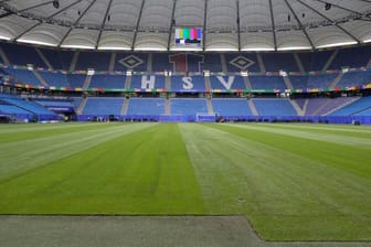 SOCCER-EURO/HAMBURG-STADIUMHet Volksparkstadion in Hamburg: hier vinden vijf wedstrijden van het EK plaats.