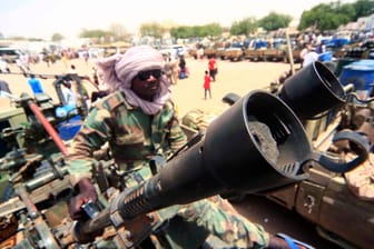 Milizionär im Sudan