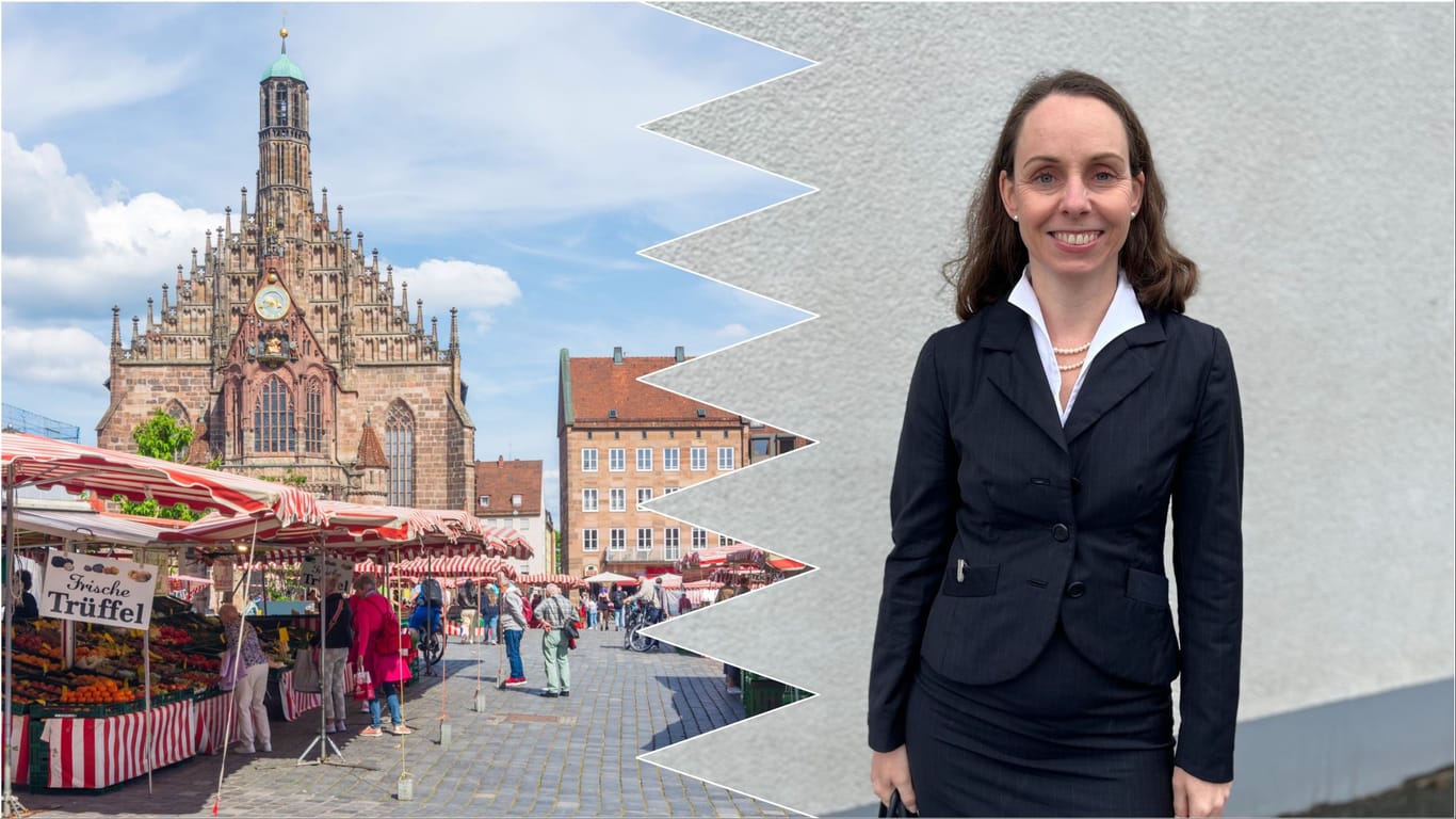 Nürnbergs Wirtschaftsreferentin und die Händler auf dem Hauptmarkt: Hinter den Kulissen scheint die Stimmung zu kochen (Archivbilder).